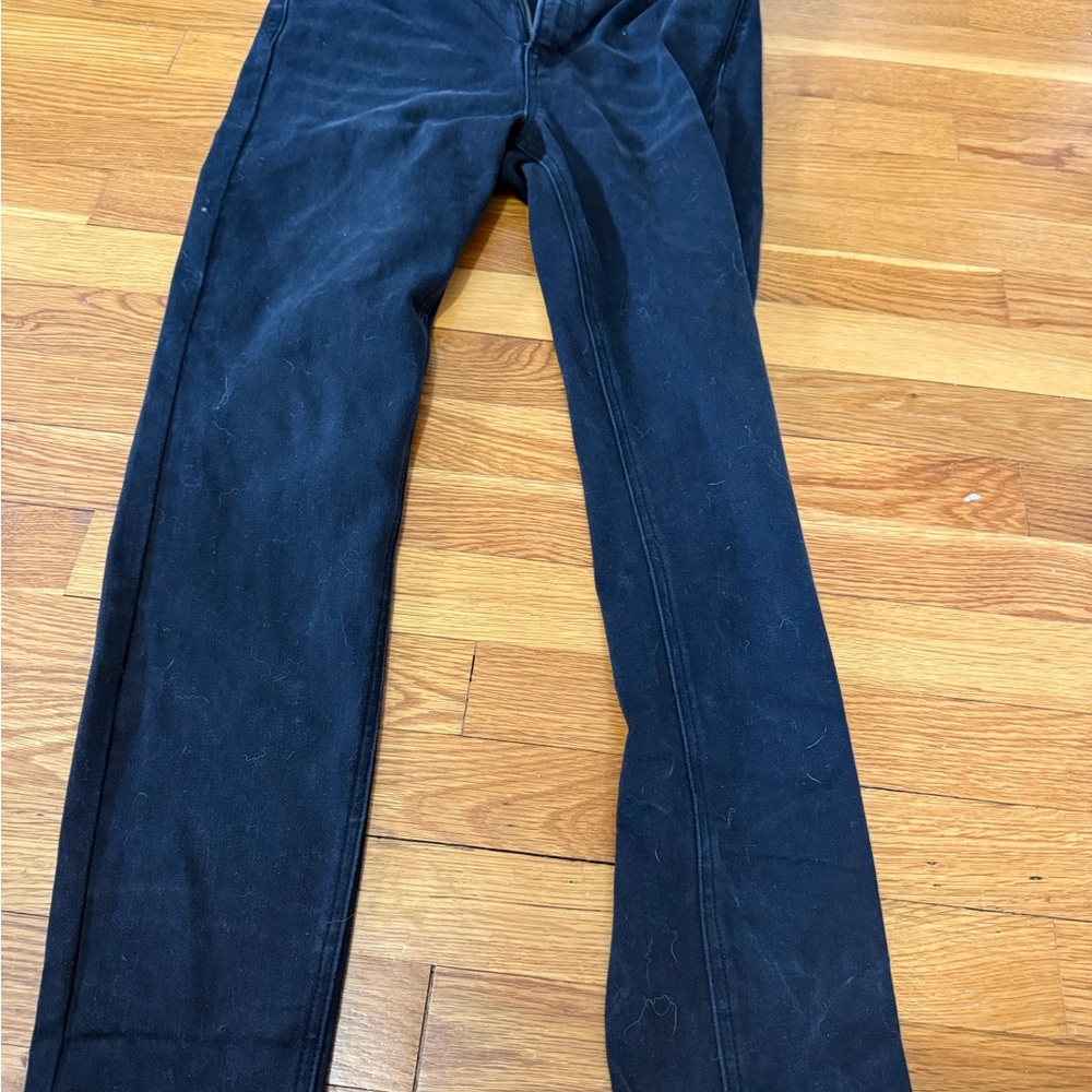Straight black jeans